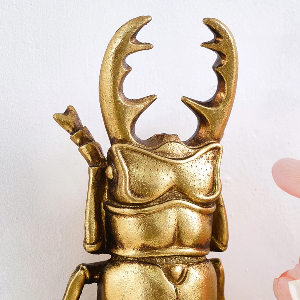 Gold Resin Beetle Wall Hanging Decor