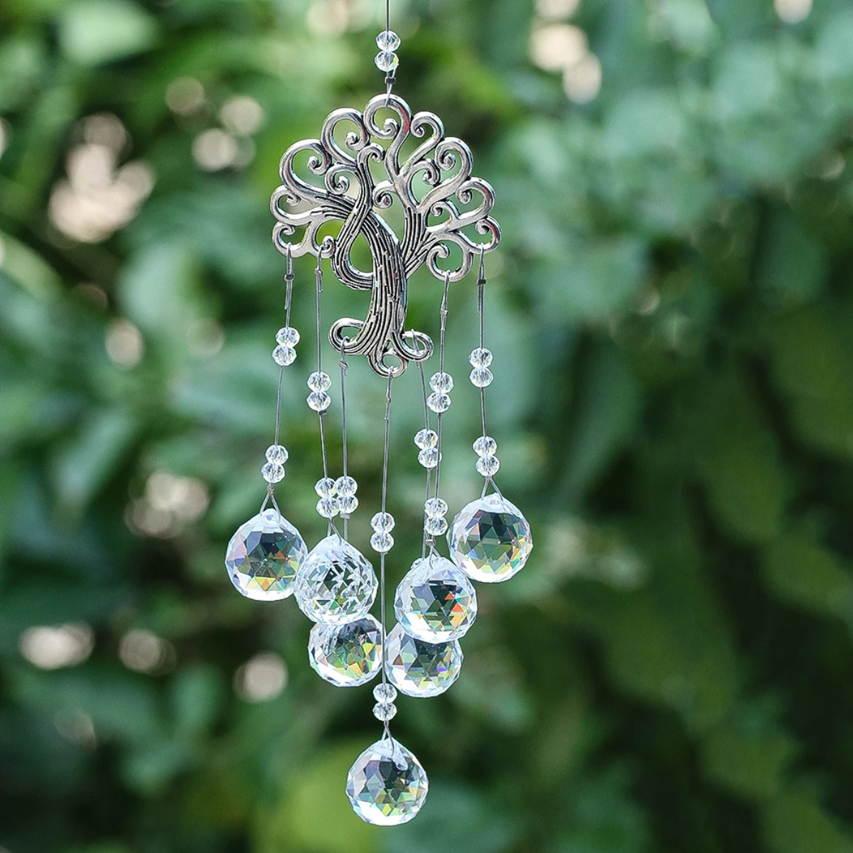 Tree of Life Crystal Sun Catcher Wind Chime