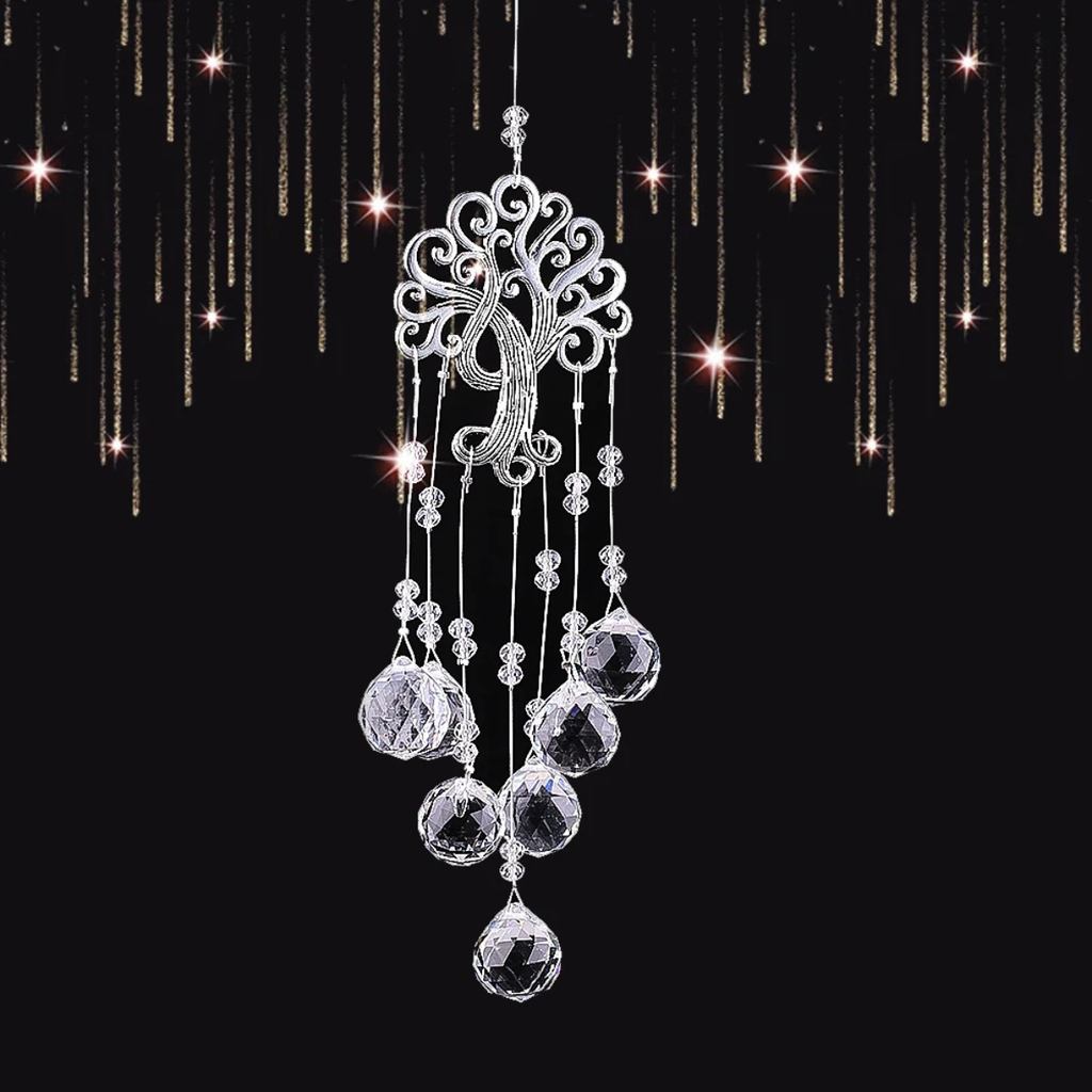 Tree of Life Crystal Sun Catcher Wind Chime