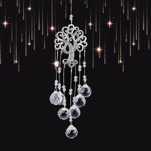 Tree of Life Crystal Sun Catcher Wind Chime